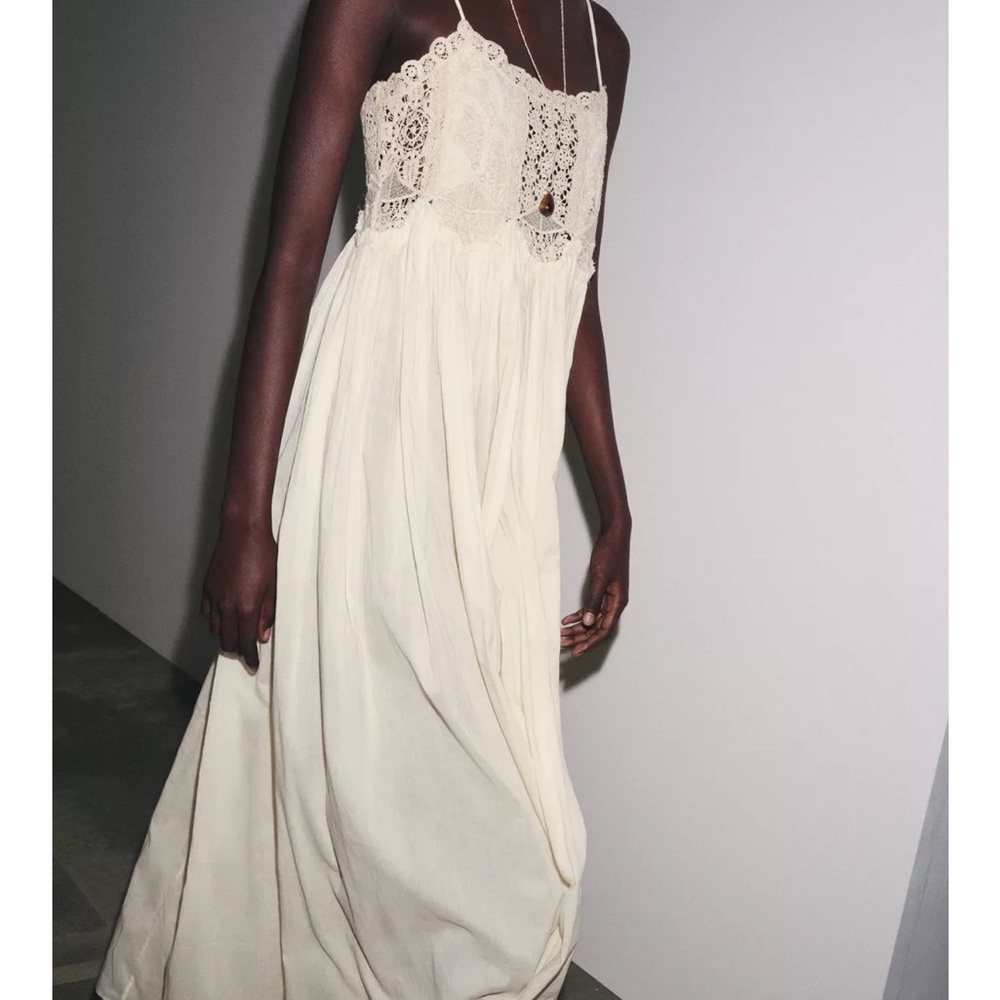 Zara NWT ZW Collection crochet strap dress 6895/276 - Picture 3 of 11